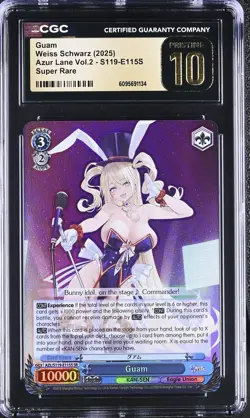 Weiss Schwarz GRADED 2025 Guam S119-E115S Azur Lane 2 SR PRISTINE 10 ENG - Image 1