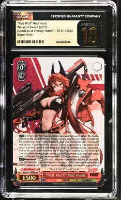 Weiss Schwarz GRADED 2025 Red Wolf Red Hood S117-E058S NIKKE SR PRISTINE 10 ENG - Image 1