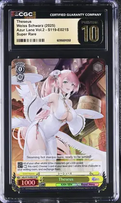 Weiss Schwarz GRADED 2025 Theseus S119-E021S Azur Lane 2 SR PRISTINE 10 ENG - Image 1