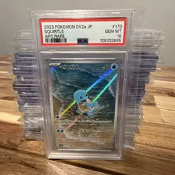 Pokemon 2023 Squirtle SV2a #170 Art Rare Japanese PSA 10 Graded Card - Image 1