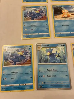 Lot Of 7 Psyduck and Golduck Pokemon Cards - Image 2