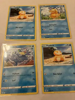 Lot Of 7 Psyduck and Golduck Pokemon Cards - Image 3