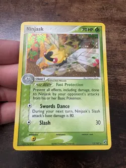 Pokemon TCG Ninjask Deoxys 13/107 Holo Rare Card - Image 2