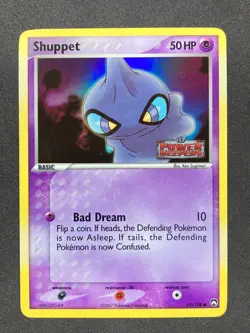 Pokemon Card - Shuppet Power Keepers 61/108 Common Reverse Holo Stamped - LP - Image 1