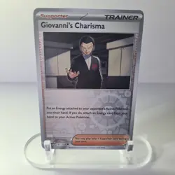 Giovanni's Charisma - 161/165 - Reverse Holo - 151 - Pokemon Card - NM/M - Image 1