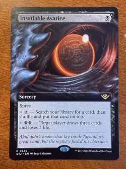 Insatiable Avarice Extended Art MTG Outlaws Of Thunder Junction NM-M 325 - Image 1