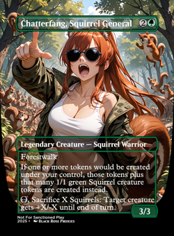 Chatterfang, Squirrel General - MTG Anime Custom - Not For Sanctioned Play - Image 1