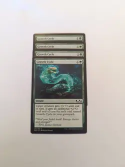 (4) Growth Cycle *PLAYSET* Core Set 2020 Regular NM MTG - Image 1