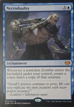 MTG - Necroduality - VOW WotC Mythic Blue Enchantment Regular 070/277 English - Image 1