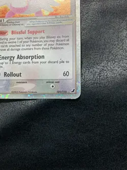 Pokemon Blissey EX Unseen Forces 101/115 Holo - LP - Image 3