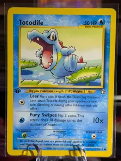 2001 Pokemon 1st Edition Neo Genesis Totodile 81 | Pack Fresh - Image 1