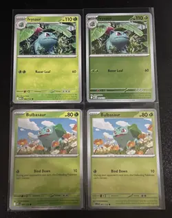 Pokemon TCG Mega Evolution Bulbasaur/Ivysaur 4 Card Lot - Image 1