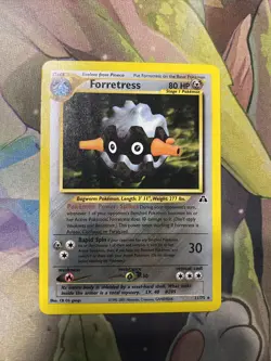 Pokemon Neo Discovery Forretress 21/75 Unlimited Non Holo Vintage WOTC Rare - Image 1