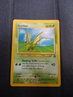 Pokemon SCYTHER # 45 Black Star Promo LP Fast Ship - Image 1