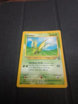 Pokemon SCYTHER # 45 Black Star Promo LP Fast Ship - Image 2