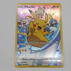 Pokemon TCG 2020 Pikachu SWSH020 Black Star Promo NM - Image 1