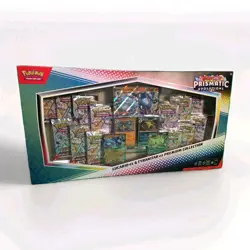 Pokemon Prismatic Evolutions Lucario ex & Tyranitar ex Premium Collection - Image 1