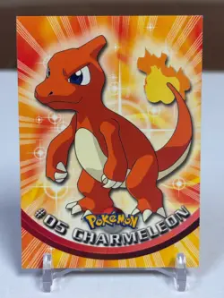 1999 Topps Pokemon #05 Charmeleon (TV Animation Series 1) 1st Print Blue Logo NM - Image 1