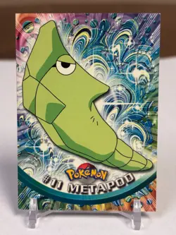 1999 Topps Pokemon #11 Metapod (TV Animation Series 1) 1st Print Blue Logo NM - Image 1