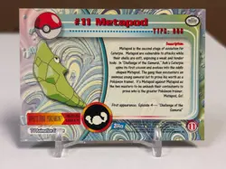 1999 Topps Pokemon #11 Metapod (TV Animation Series 1) 1st Print Blue Logo NM - Image 2