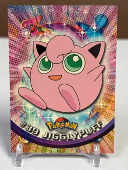 1999 Topps Pokemon #39 Jigglypuff (TV Animation Series 1) 1st Print Blue Logo LP - Image 1