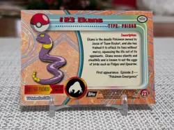 1999 Topps Pokemon #23 Ekans (TV Animation Series 1) 2nd Print Black Logo NM - Image 2