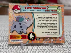 1999 Topps Pokemon #29 Nidoran (TV Animation Series 1) 2nd Print Black Logo NM - Image 2