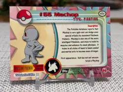 1999 Topps Pokemon #66 Machop (TV Animation Series 1) 2nd Print Black Logo NM - Image 2