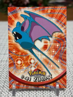 1999 Topps Pokemon #41 Zubat (TV Animation Series 1) 3rd Print Green Logo NM - Image 1