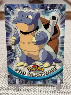1999 Topps Pokemon #09 Blastoise (TV Animation Series 1) Non Holo Black Logo LP - Image 1