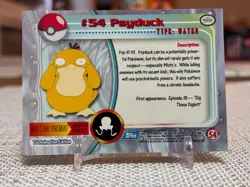 1999 Topps Pokemon #54 Psyduck (TV Animation Series 1) Blue Logo LP - Image 2