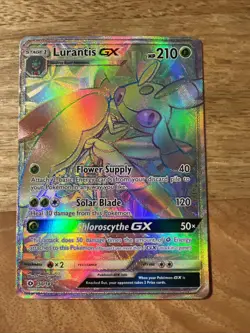 Pokemon TCG Lurantis GX 150/149 Sun & Moon Base Set Secret Rare Holo HP 210 - Image 1