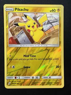 Pikachu Sun & Moon Unified Minds Reverse Holo 55/236 Pokemon 2019 - Image 1