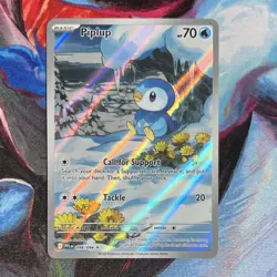 Pokemon TCG Piplup Illustration Rare Holo 098/094 Me02 Basic 70HP English - Image 1