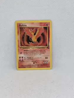 Pokemon TCG Moltres Fossil 27/62 Regular NON HOLO Unlimited Rare - LP - Image 1
