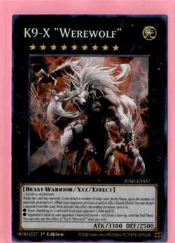 K9-X "Werewolf" | JUSH-EN037 | Super Rare | Yu-Gi-Oh! TCG - Image 1