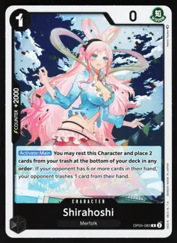 Shirahoshi OP05-082 One Piece TCG Foil R NM - Image 1