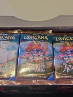 Disney Lorcana Azurite Sea Sealed Booster Pack - Image 1