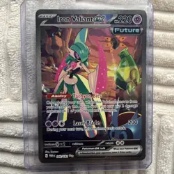 Pokemon Cards Iron Valiant ex 249/182 Paradox Rift Special Illustration Rare NM - Image 1