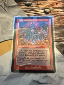 Grim Lavamancer Retro Frame Foil Rare Magic MtG Card DMR 324 - Image 1