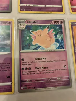 Lot Of 9 Clefairy And Clefable Pokemon Cards - Image 4
