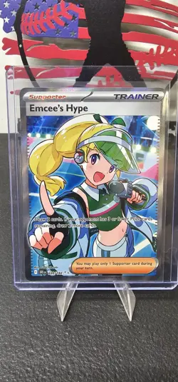 Emcee's Hype 220/182 Pokemon Trainer Card Destined Rivals 2025 - Image 1