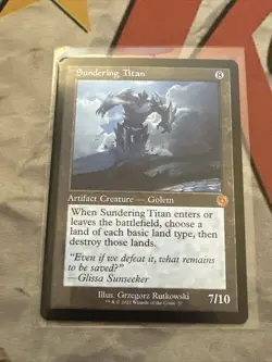 MTG Sundering Titan (57/126) The Brothers' War Retro Artifacts NM - Image 1