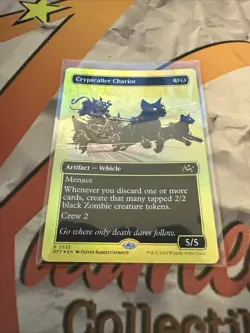 MTG Cryptcaller Chariot #0523 Extended Art First Place Foil ! Aetherdrift! - Image 1