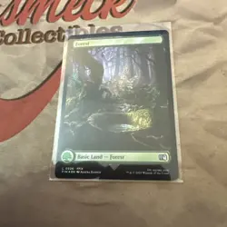 MTG Forest (0306) Final Fantasy Foil - Image 2