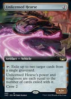 Unlicensed Hearse * Extended Art * - MTG SNC Streets of New Capenna - NM/MINT - Image 1