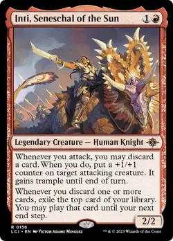 INTI, SENESCHAL OF THE SUN mtg NM-M Lost Caverns of Ixalan 1 Rare - Image 1
