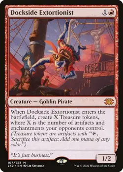 MTG Dockside Extortionist, Double Masters 2022 #107, Excellent Condition MTG - Image 1