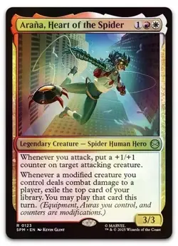 Arana, Heart of the Spider R Marvel's Spider-Man 123 NM Foil MTG - Image 1