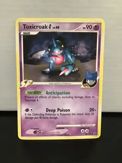 Toxicroak G 40/127 Pokemon Platinum Rare - Image 1